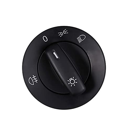 Lichtschalter Ersatz für VW Golf 5 Golf 6 für Passat,Scheinwerferschalter Hauptlichschalter Nebelscheinwerfer Schaltknauf Scheinwerfer Schalter 1K0941431B Cover