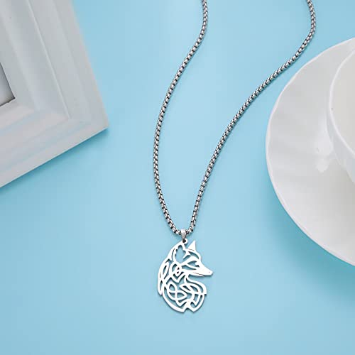 Amaxer Collana con ciondolo a forma di drago volpe...