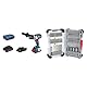 Bosch Professional 18V System Akku Schlagbohrschrauber GSB 18V-110 C (inkl. 2x 4.0Ah ProCore18V Akku, Schnellladegerät GAL 18V-40) + 43x Extra Hard Schrauberbit-Set (197 x 110,5 mm, Zubehör)
