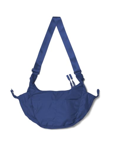 Image of Baboon to the Moon Crescent Crossbody Bag, Water Repellent Sling Bag, Small Travel Purse, Lightweight Shoulder Crossbody Bags for Women (Navy)
