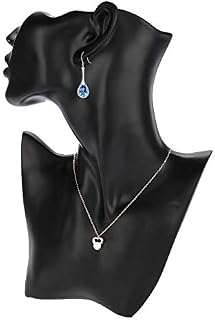 Jewelry Mannequin Bust, Mannequin Head Bust Stand Necklace Earring Holder Jewelry Set Organizer Model Shop Jewelry Display Rack Show Earring Hanging Organizer
