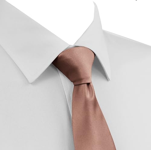 Image of Dibi Solid Color Ties for Men, Formal Mens Ties, Neck Tie, Classic Tie for Boys Women Teens, Wedding Business Costume Necktie