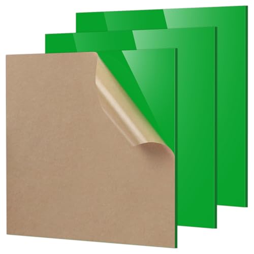 Adrattnay Green Acrylic Sheets 8x8