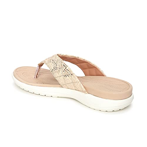 Image of Marc Loire Women's Comfortable Flip Flop Casual T-Strap Flats Slippers