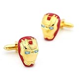 Beaux Bijoux Iron Man Cufflinks - Super Hero Design Cufflink Men's Shirt Cuff Links Pair - Marvel