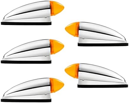 EVERESTHD 5PCS Cab Marker Roof Running Lights Assembly Heavy Duty Trucks Replacement Fit for Mack CHU 2000-2018