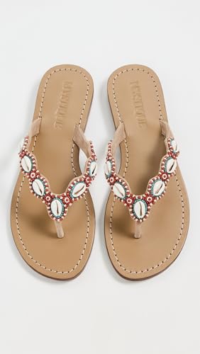 Mystique Women's Shell Thong Sandals2