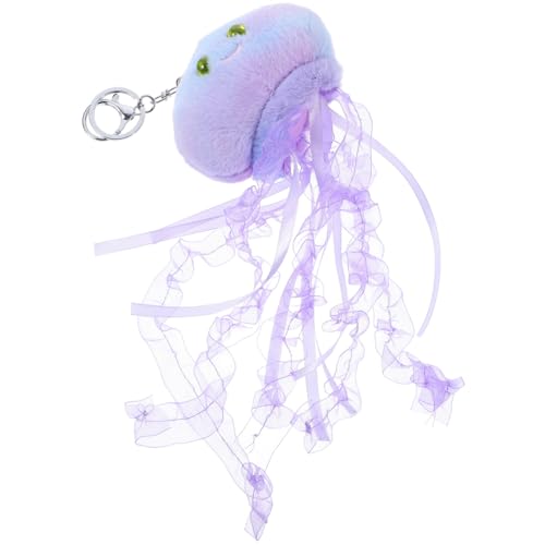 VICASKY クラゲ キーホルダー 可愛い クラゲ ぬいぐるみ 小さい ぬいぐるみ キーホルダー ふわふわ ミニ 財布 バッグ 飾り グッズ 卒業式 入学 誕生日 女の子 プレゼントのサムネイル