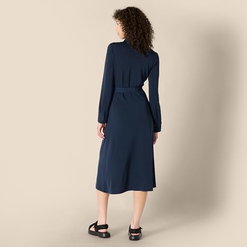 Amazon Essentials Women's Regular-Fit Matte Jersey Midi Length Dress3