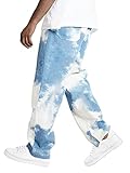 Stil: Farbblock / Tie dye, gerades Bein, entspannte Passform. Kombinieren Sie Retro und Trendelemente. Sind die unverzichtbaren Hosen in unserem Kleiderschrank