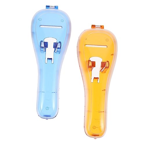 NUOBESTY 2個 シェーバーケース 軽量耐衝撃設計 バックル固定式剃刀保護収納ボックス 旅行出張用 携帯ケース オレンジ ブルー各