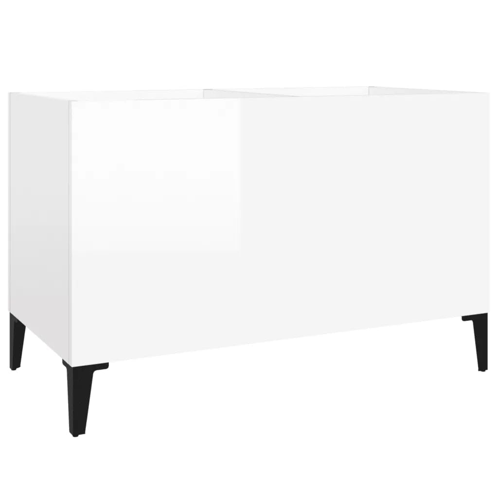 Helloshop26 - Armario para discos (74,5 x 38 x 48 cm, madera de ingeniería), color blanco brillante