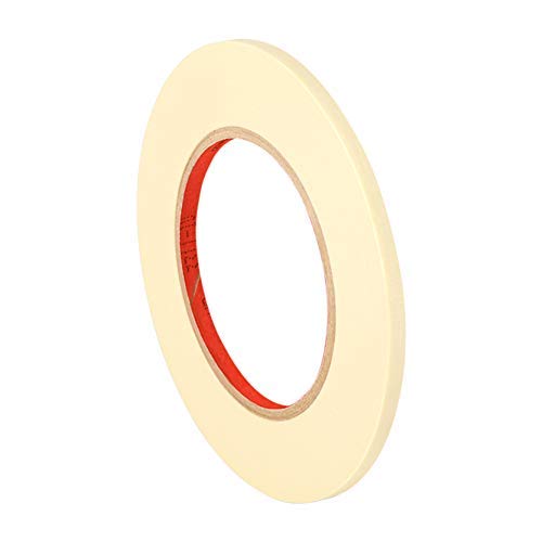 3M - 2364 0.125" x 60yd 2364 Performance Masking Tape - 0.125 in. x 60 yd. Tan, Rubber Adhesive, Crepe Paper Backing Painters Tape Roll