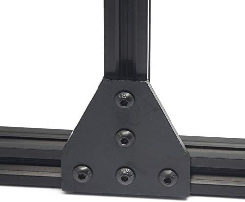 Iverntech 4pcs 400mm 2020 V Type Black European Standard Anodized Linear Rail Aluminum Profile Extrusion for DIY 3D Printer and CNC Machine