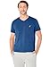 Nautica Men's Short Sleeve Solid Slim Fit V-Neck T-Shirt, Estate Blue, Large