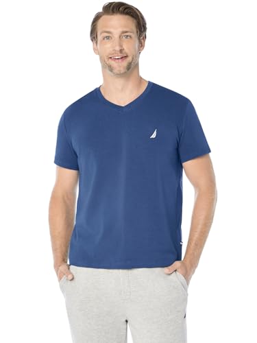 Nautica Men's Short Sleeve Solid Slim Fit V-Neck T-Shirt, Estate Blue, X-Large - image 6