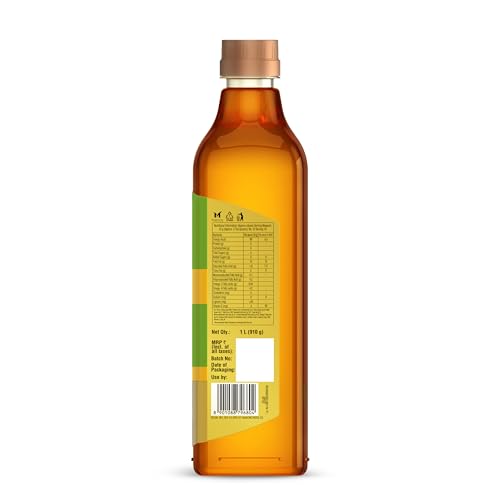 Image of Saffola Cold Pressed Sesame Oil | 100% Cold Pressed Sesame Seed Oil | Unrefined, 0 trans fat, Chemical free | Helps Lower Cholesterol, Goodness of Omega 6 & Authentic Seed Flavour | 1L Pet Bottle