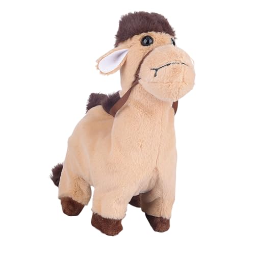 Fun Interactive Electric Camels Plush Toy with Walking Singing and Talking for Toddler Crawl Learning Holiday Gift Giving Singin