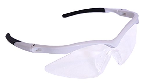 Python Junior Deluxe Racquetball (Squash) Eye Protection (For Smaller Faces) (Eyewear, Goggle, Eyeguard) - White #TOP1