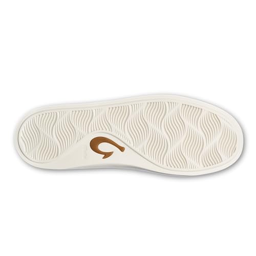 Image of OluKai Tradewind Men's Everyday Sneaker, Lightweight Canvas & Classic Lace-Up Design, All-Day Comfort & Support, Off White /Off White, 8
