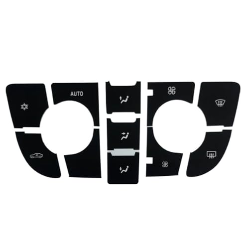 Autocollant pour boutons de radio Opel Astra J et commandes de climatisation noir