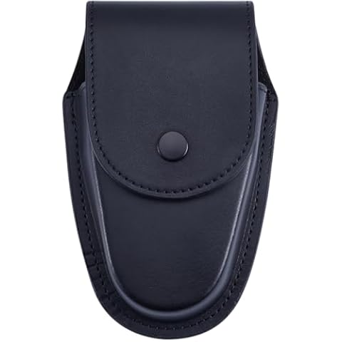 GORGECRAFT Leather Handcuff Case with Hidden Snap Cover