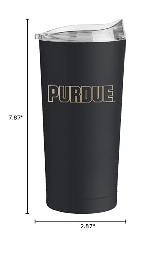 Image of Logo Brands NCAA 20 oz Powder Coat Stainless Tumbler -Double-Wall Insulated Everday Tumbler for Hot or Cold Drinks, High Lip Lid, Team Color