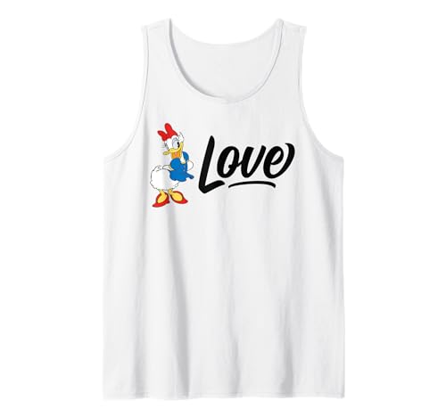 Débardeur Daisy Duck Disney Love pour femme en coton rose