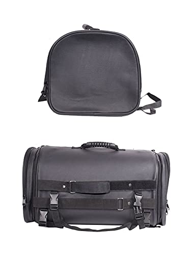 Bolsa para moto universal 12x21x12.5 pulg negra miniatura 6