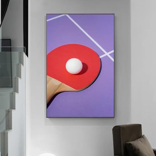 Image murale badminton 50x70 cm encadrée XINBAO pour salon