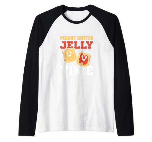 Hora de gelatina de mantequilla marido o esposa Camiseta Manga Raglan