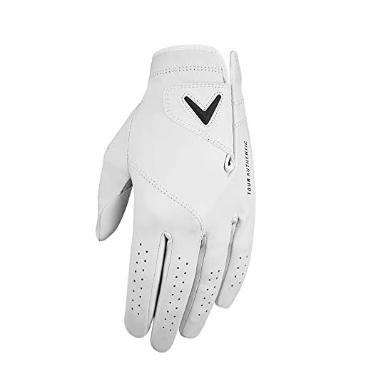 Callaway Golf 2020 Tour Authentic Glove (Right Hand, Men's Standard, Large), White