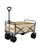 大型タンクホイール折りたたみ式ポータブルキャンプカート