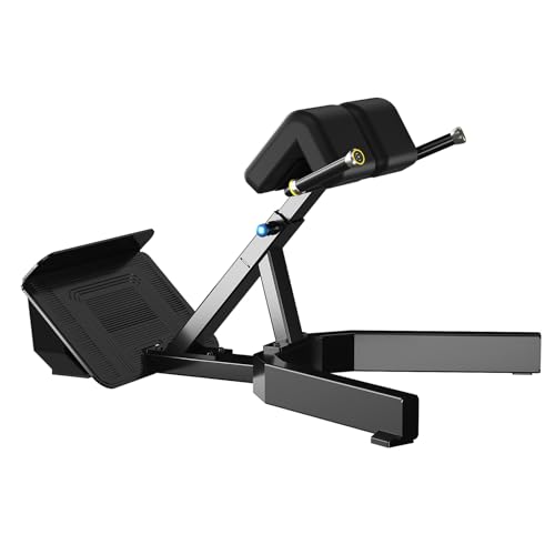 Image of Roman Chair Back Extention - Angle & Height Dual Adjustable Hyperextension Bench for Gym - Adjustable Back Exercise Machine Commercial