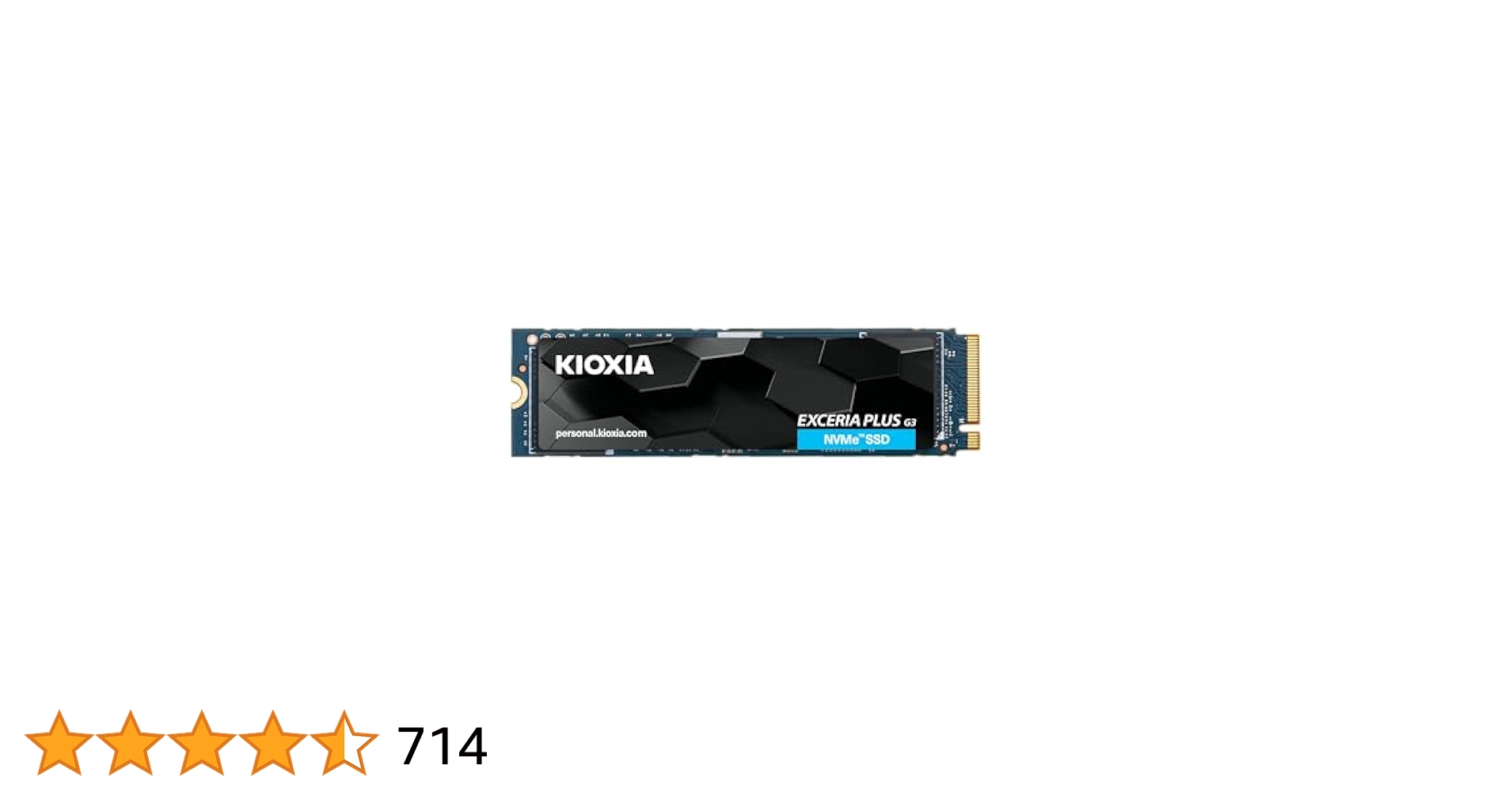内蔵型SSD KIOXIA EXCERIA PRO 1TB NVMe SSD 7300MB/s EXCERIA