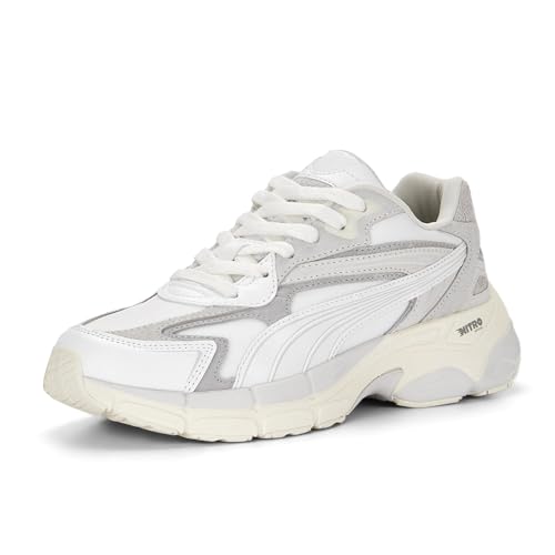 PUMA Womens Teveris Nitro Thrifted Lace Up Sneakers Shoes Casual - White2