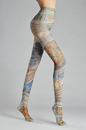 Image of Sahabowi Women's Sheer Tights, Digital Print Designs Stockings