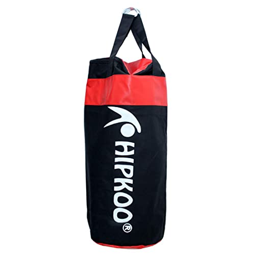 Image of Hipkoo Sports 2.5 Feet Unfilled Matte Punching Bag, Hanging Bag for Boxing MMA Sparring Punching Training Kick Boxing Muay Thai (Black)