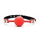 Hanyi Silikon Ball Gag SM Ball Mund Einstellbar Fetisch BDSM Mundknebel Sexspielzeug (Rot)
