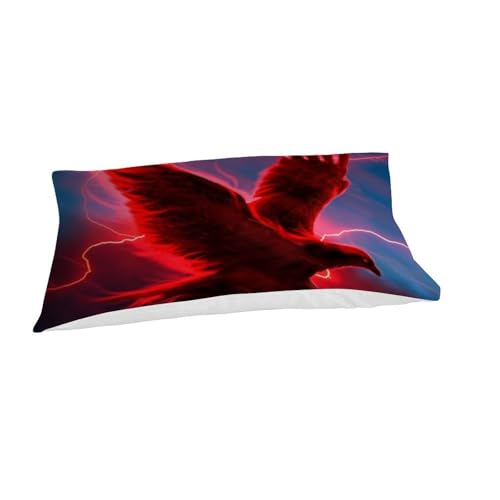 Housse couette aigle éclair 135x200 : lit single microfibre 3D - 7