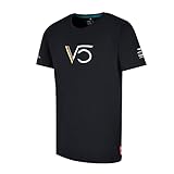 Aston Martin Formula One Team F1 Sebastian Vettel Men's T-Shirt, Black, Medium