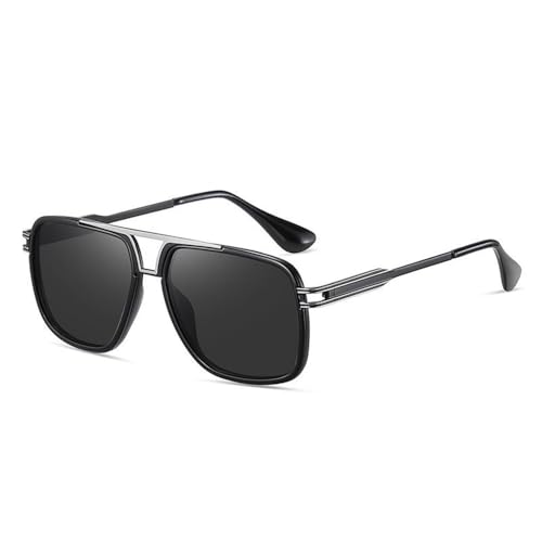 Lunettes de soleil polarisées pour conduire en toute sécurité avec monture métal homme