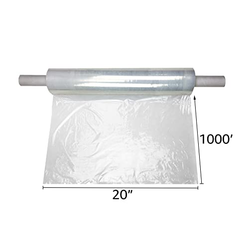 Uboxes Large Cast Stretch Wrap 20" X 1000' 80G Roll With Handle #TOP3