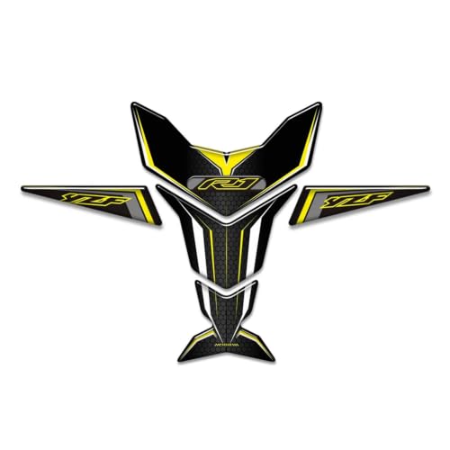 Yamaha YZF-R3 Autocollants Réservoir Protection Antidérapante Genou Jaune