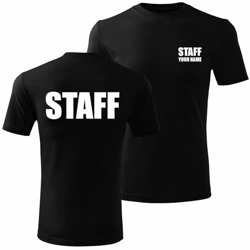 T-Shirt Staff Homme Anti-Usure pour Éviter les Uniformes Déformés