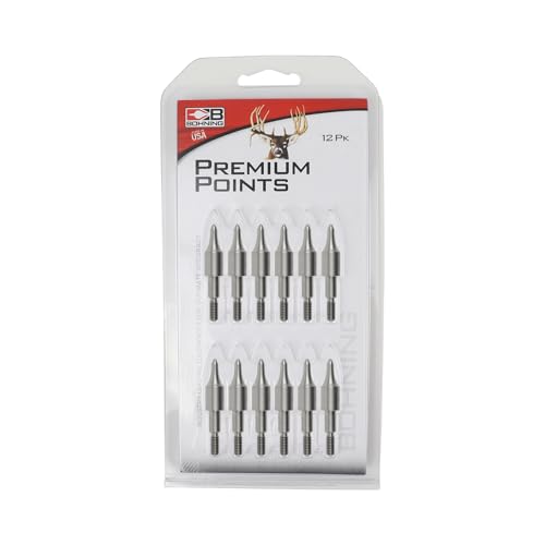Points concaves à visser Bohning Match Grade 125 grains pour flèches de tir