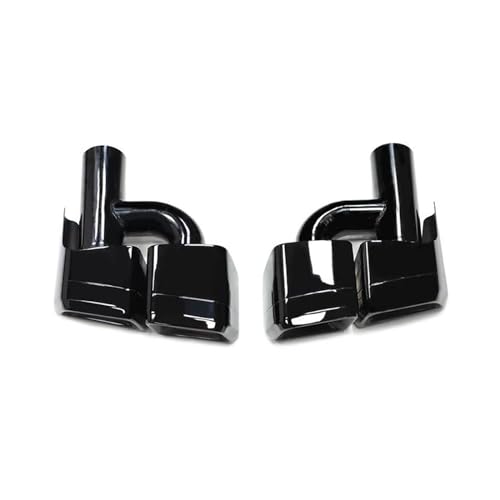 Embout pot d'échappement Benz W204 W212 look C63 E63 double sortie carrée noir chrome de prestige