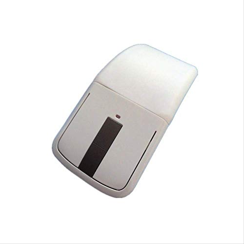 Ratón inalámbrico plegable táctil de 2.4 GHz con USB óptico en color blanco
