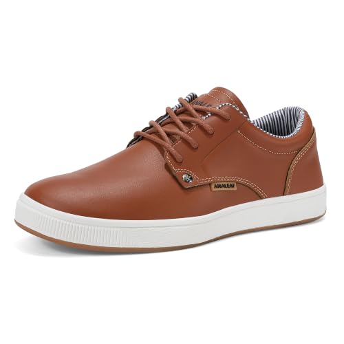 Image of ANALEAF Mens Casual Shoes Fashion Dress Sneakers | Lightweight, Business Oxfords, Lace-up Sneakers, Soft, Comfortable, Daily Wear Shoes