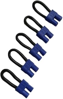 Hengfuntong-Elec EC3 Plug Connector Jumper Shorting Plug Bind Connector Single Battery Loop Adapter 14awg 40mm 5packs
